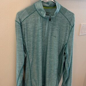 Tommy Bahama  Aqua Blue Quarter-Zip Pullover